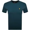 Lyle & Scott Lyle And Scott Crew Neck T Shirt Rich Teal In Green