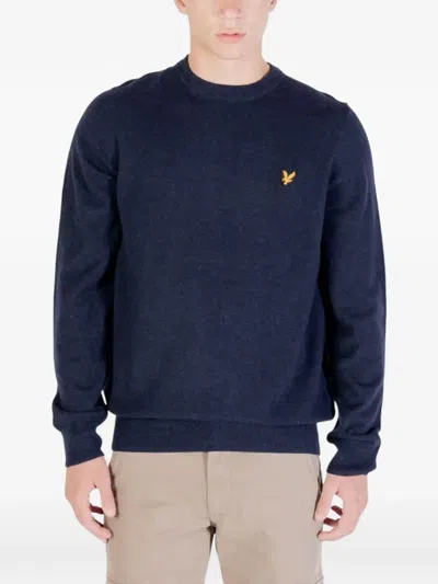 Lyle & Scott Crewneck Sweater In Blue