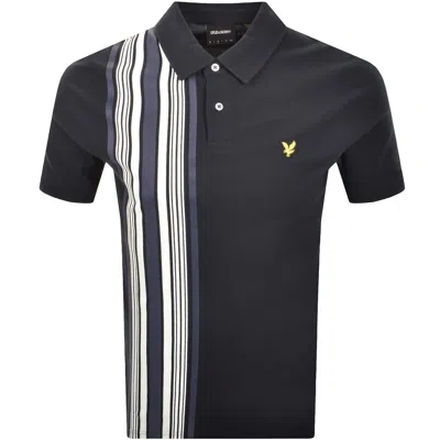 Lyle & Scott Lyle And Scott Deck Stripe Polo T Shirt Navy
