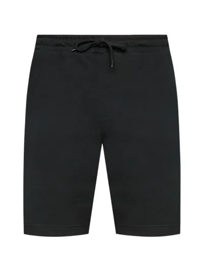 Lyle & Scott Drawstring Cotton Shorts In Black