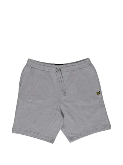 Lyle & Scott Drawstring-fastening Cotton Shorts In Gray