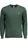 Lyle & Scott Elegant Green Cotton-wool Blend Sweater In Green