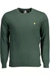 LYLE & SCOTT ELEGANT GREEN COTTON-WOOL BLEND SWEATER