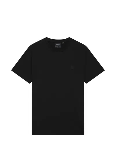 Lyle & Scott Embroidered-logo Cotton T-shirt In Black