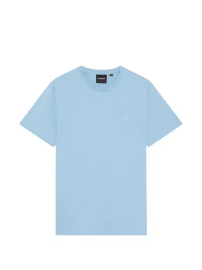 Lyle & Scott Embroidered-logo Cotton T-shirt In Blue