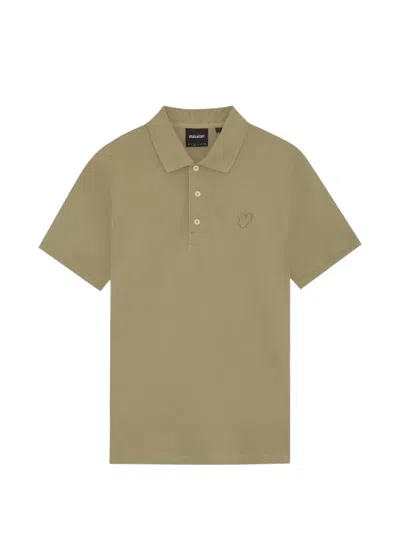 Lyle & Scott Embroidered-logo Polo Shirt In Green
