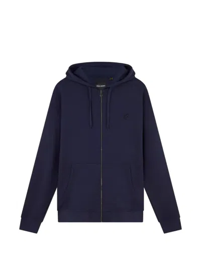 Lyle & Scott Embroidered-logo Zip-up Hoodie In Multi