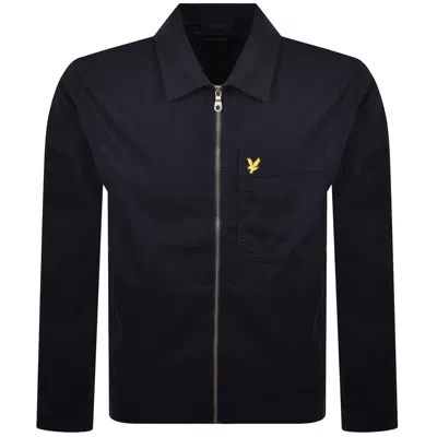 Lyle & Scott Lyle And Scott Enzyme Overshirt Navy In Blue