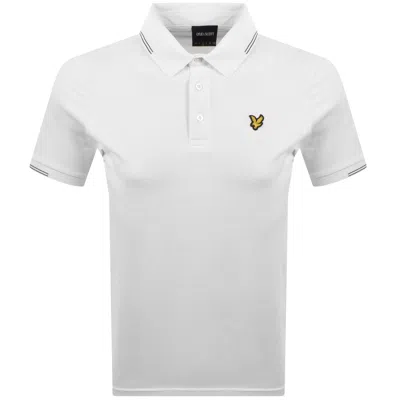 Lyle & Scott Lyle And Scott Fine Tipped Polo T Shirt White