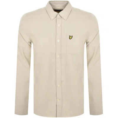 Lyle & Scott Lyle And Scott Flannel Long Sleeve Shirt Beige