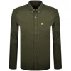 Lyle & Scott Lyle And Scott Flannel Long Sleeve Shirt Green In Green