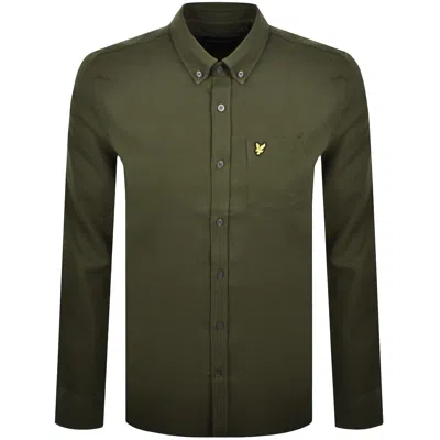 Lyle & Scott Lyle And Scott Flannel Long Sleeve Shirt Green