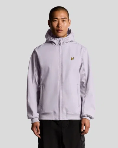 Lyle & Scott Fleece Back Softshell Jacket In Purple