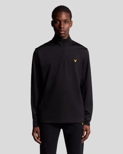 Lyle & Scott Golf Course Midlayer In Black