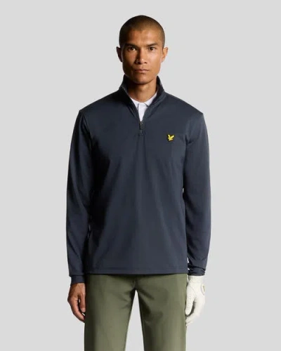 Lyle & Scott Golf Course Midlayer In Blue