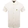 Lyle & Scott Lyle And Scott Hemp Knitted Shirt Cream In Neutral