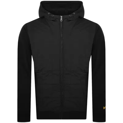 Lyle & Scott Lyle And Scott Hybrid Quilted Zip Hoodie Black