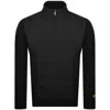 Lyle & Scott Lyle And Scott Hybrid Quilted Zip Sweatshirt Black In Black