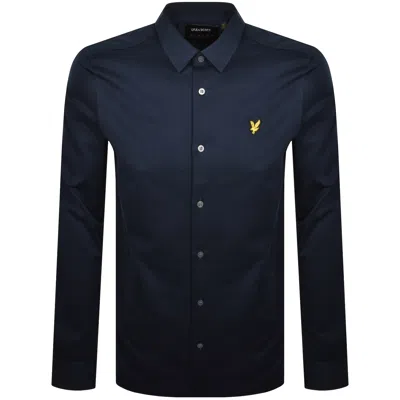 Lyle & Scott Lyle And Scott Interlock Long Sleeve Shirt Navy