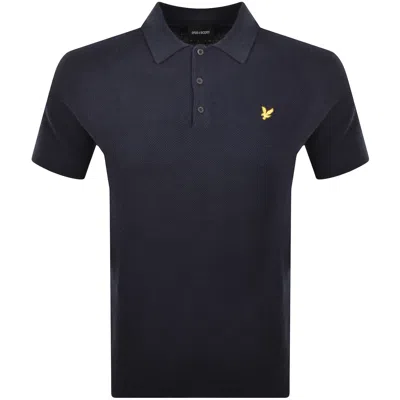 Lyle & Scott Lyle And Scott Knitted Polo T Shirt Navy