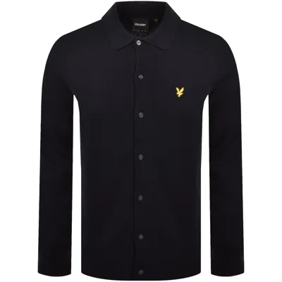 Lyle & Scott Lyle And Scott Knitted Shirt Navy In Black
