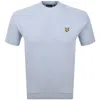 Lyle & Scott Lyle And Scott Knitted T Shirt Blue In Blue