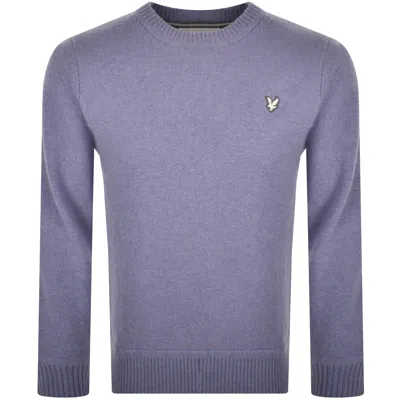 Lyle & Scott Lyle And Scott Lambswool Jumper Blue