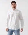 Lyle & Scott Lyle And Scott Oxford Long Sleeve Shirt White In Neutral