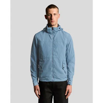 Lyle & Scott Long Sleeve Stow Away Jacket In Blue