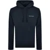 LYLE & SCOTT LYLE AND SCOTT LOOPBACK RELAXED FIT HOODIE NAVY