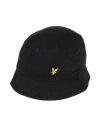 Lyle & Scott Man Hat Black Size Onesize Organic Cotton In Black