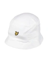 Lyle & Scott Man Hat White Size Onesize Cotton In White