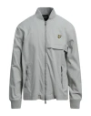 Lyle & Scott Man Jacket Grey Size M Cotton In Grey
