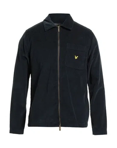 Lyle & Scott Man Jacket Midnight Blue Size S Cotton