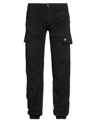 Lyle & Scott Man Pants Black Size 29 Cotton, Elastane
