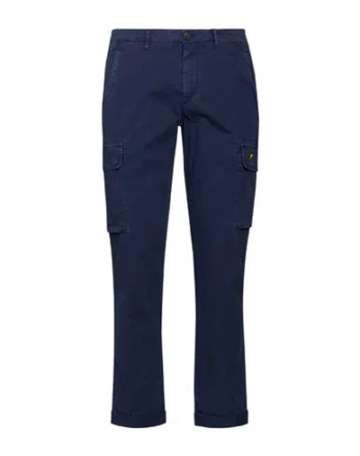 Lyle & Scott Man Pants Blue Size 33 Cotton, Elastane