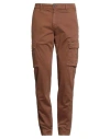 Lyle & Scott Man Pants Brown Size 34 Cotton, Elastane