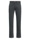 Lyle & Scott Man Pants Charcoal Size 30 Cotton, Elastane In Gray