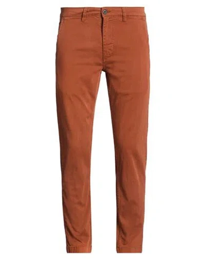 Lyle & Scott Man Pants Chocolate Brown Size 32 Cotton, Elastane