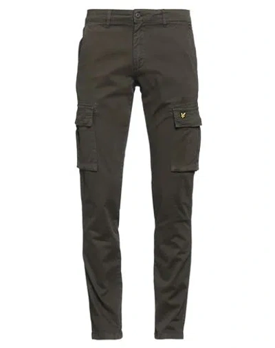 Lyle & Scott Man Pants Dark Green Size 31 Cotton, Elastane In Brown