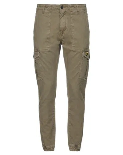 Lyle & Scott Man Pants Dark Green Size 32 Cotton, Elastane