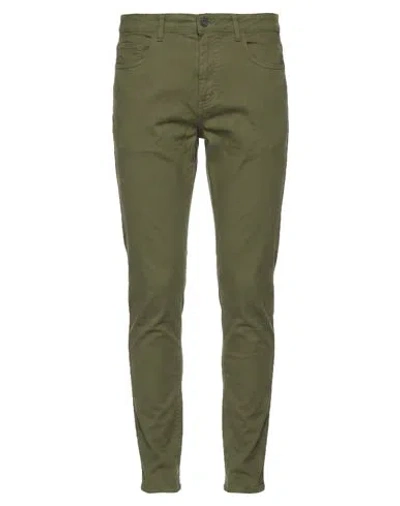 Lyle & Scott Man Pants Military Green Size 32 Cotton, Elastane