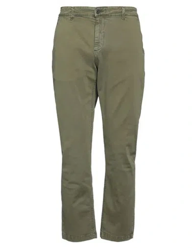 Lyle & Scott Man Pants Military Green Size 32 Cotton, Elastane