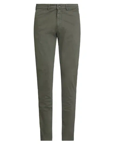 Lyle & Scott Man Pants Military Green Size 34 Cotton, Elastane