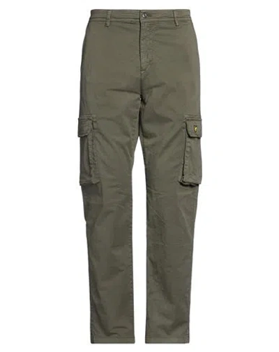 Lyle & Scott Man Pants Military Green Size 34 Cotton, Elastane