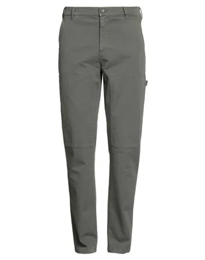 Lyle & Scott Man Pants Military Green Size 34 Cotton, Elastane In Gray