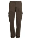 Lyle & Scott Man Pants Military Green Size 36 Cotton, Elastane In Brown