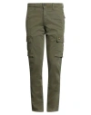 Lyle & Scott Man Pants Sage Green Size 33 Cotton, Elastane