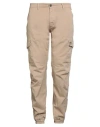 Lyle & Scott Man Pants Sand Size 32 Cotton, Elastane In Brown