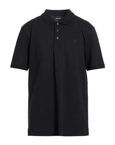 Lyle & Scott Man Polo Shirt Black Size Xxl Cotton, Elastane